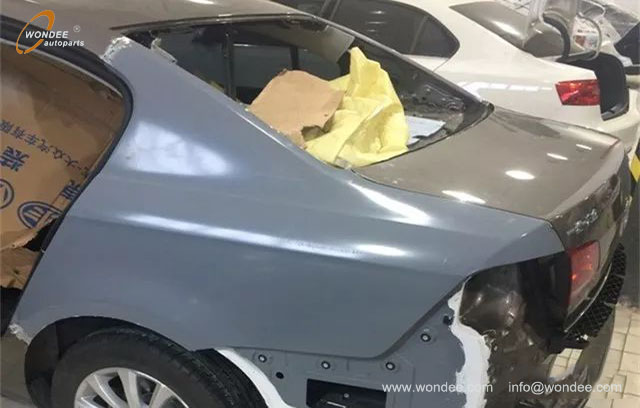 replace or repair the deformed parts (4) استبدال أو إصلاح الأجزاء المشوهة (4)