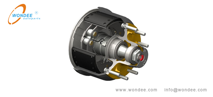 Drum type brake system نظام الفرامل نوع الأسطوانة