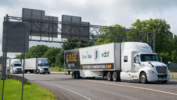 INDOT and ODOT Deploy Automated Truck Platooning on I-70 يقوم Indot و ODOT بنشر فصيلة الشاحنة الآلية على I-70