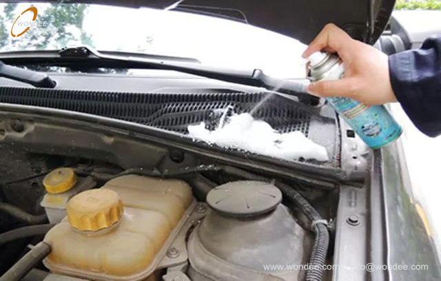 turn off the air conditioning (4) قم بإيقاف تشغيل تكييف الهواء (4)