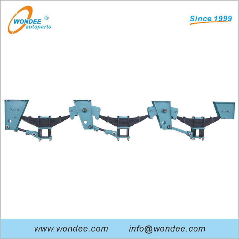 2-axle 3-axle Germany Type نظام تعليق ميكانيكي شديد التحمل لشبه المقطورات والشاحنات