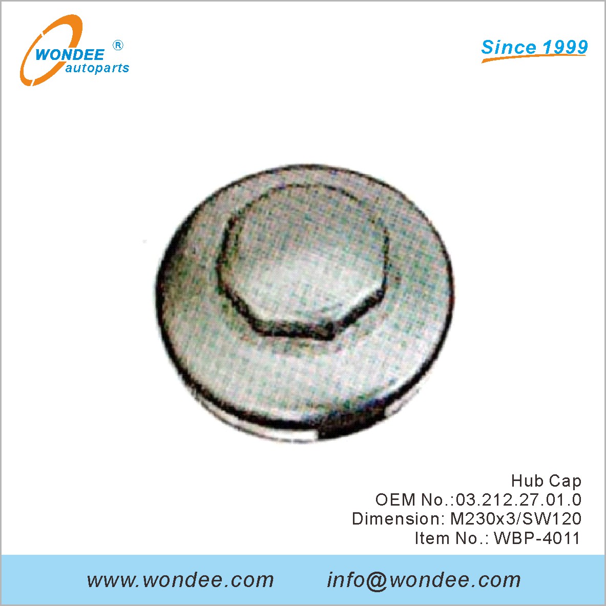HUB CAP OEM 0321227010 لـ BPW من Wondee