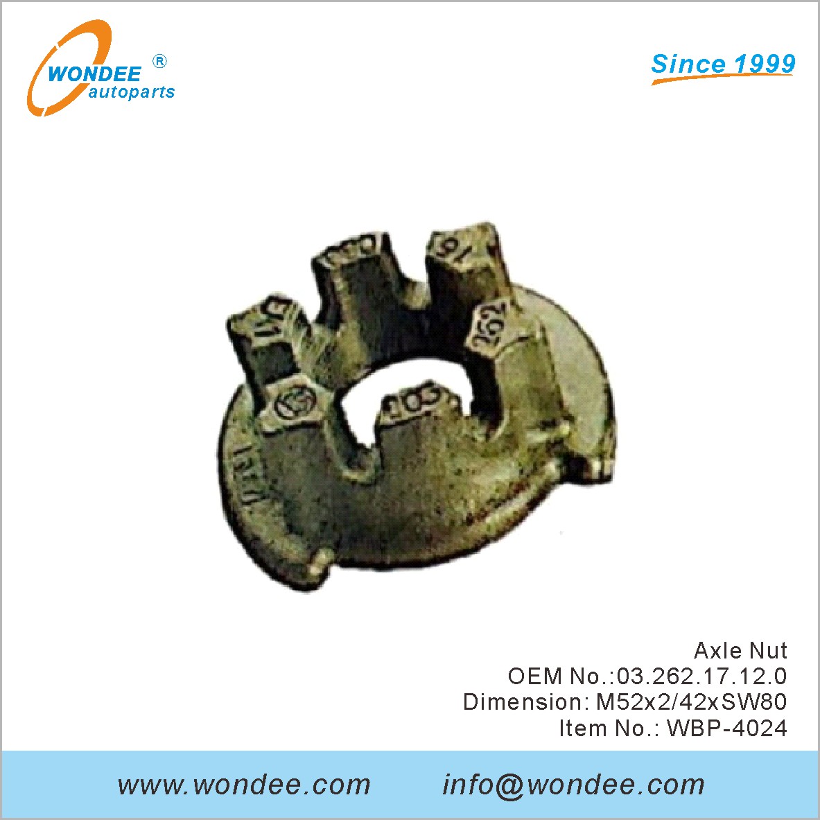 محور الجوز OEM 0326217120 لـ BPW من Wondee