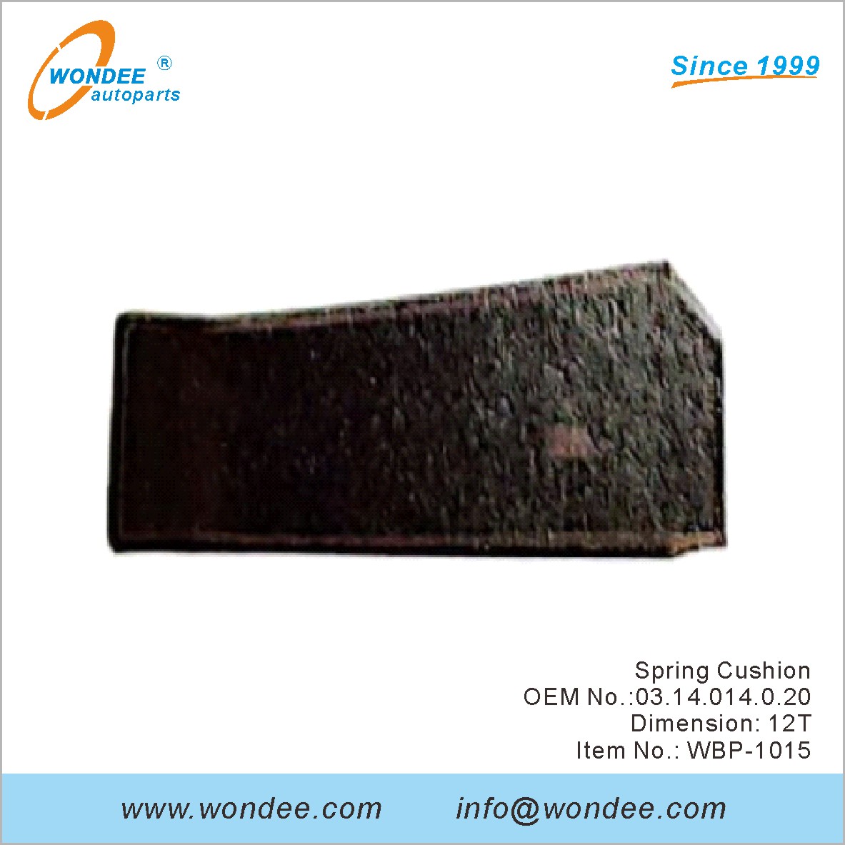 Spring Cushion OEM 0314014020 لـ BPW من Wondee