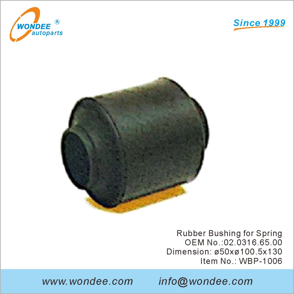 جلبة مطاطية لـ Spring OEM 0203166500 لـ BPW من Wondee