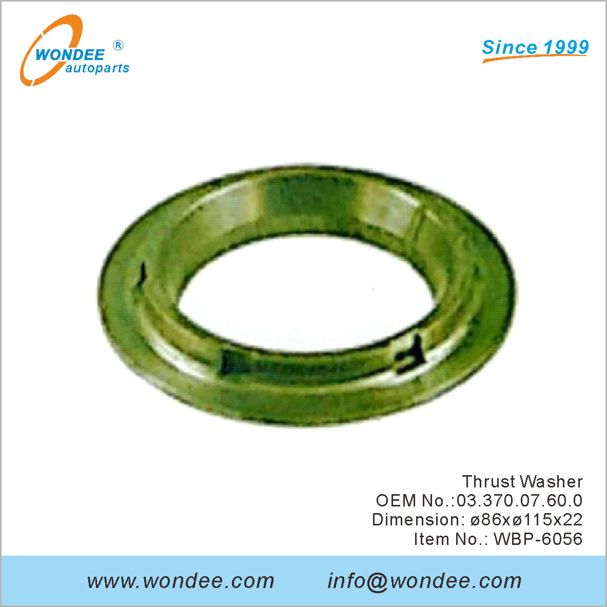 دفع غسالة OEM 0337007600 ل BPW من Wondee