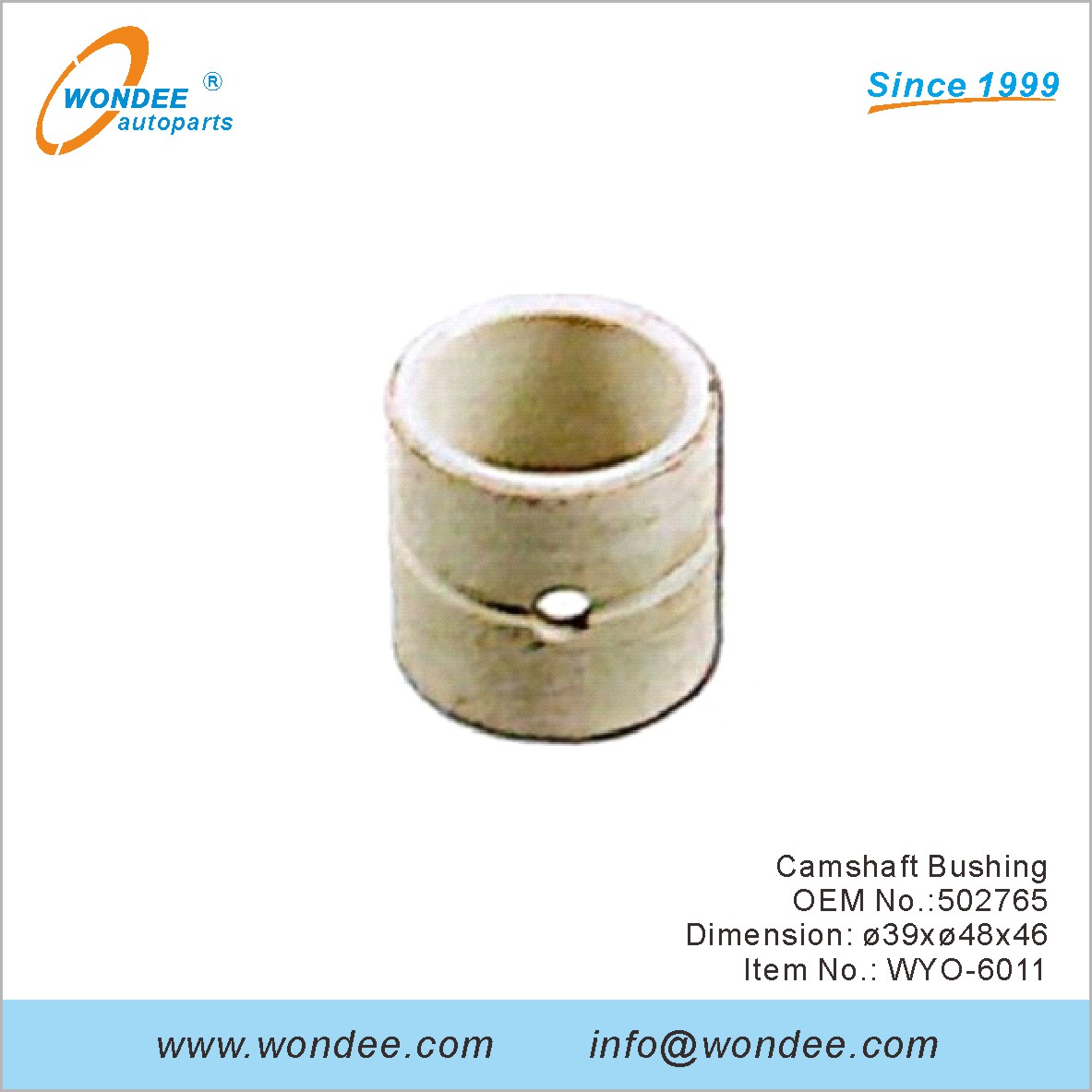 عمود الحدبات جلبة OEM 502765 لفولفو من Wondee