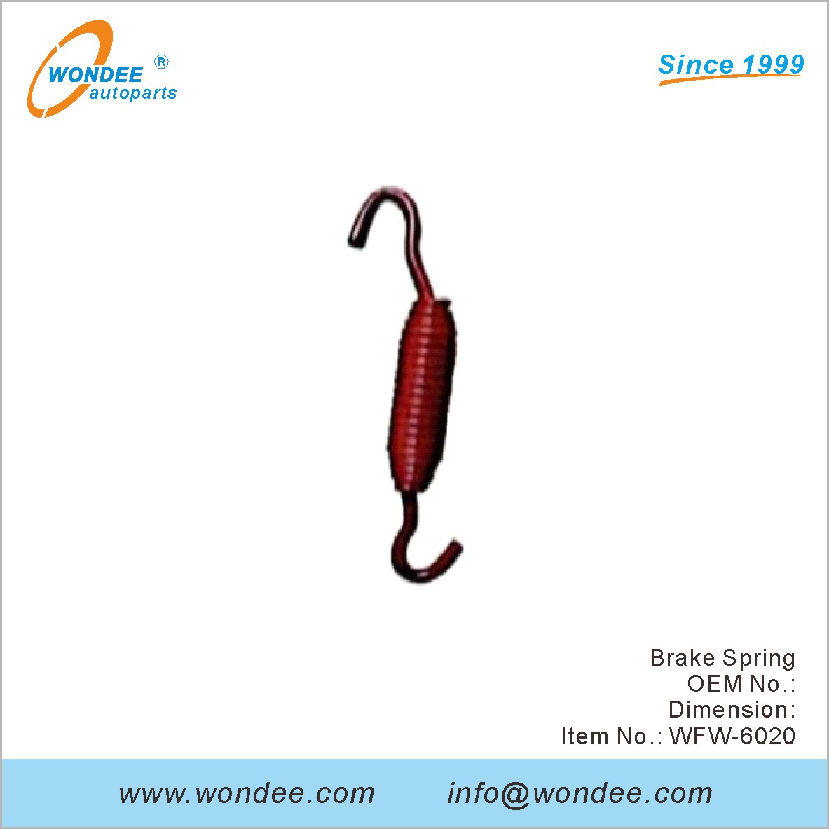 الفرامل الربيع OEM ل Fuwa من Wondee