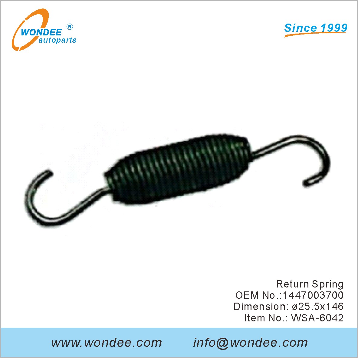إرجاع الربيع OEM 1447003700 لـ SAF من Wondee