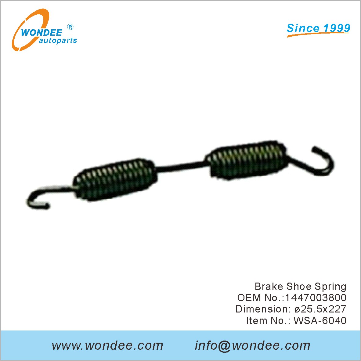الفرامل حذاء الربيع OEM 1447003800 لـ SAF من Wondee