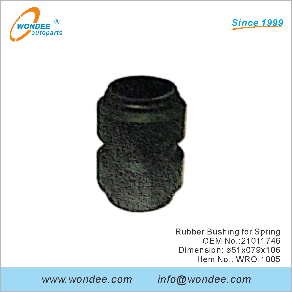 جلبة مطاطية لربيع OEM 21011746 لـ ROR من Wondee