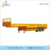 2-axle 3-axle Fence نصف مقطورات لنقل البضائع السائبة