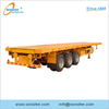 2-axle 3-axle 40 Feet Flatbed نصف مقطورات للحاويات ونقل البضائع السائبة