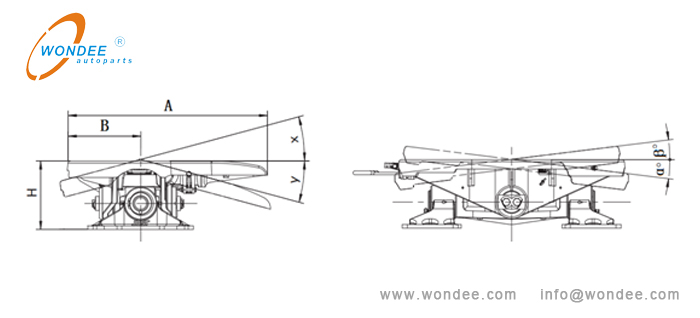 نوع الصب العجلة الخامسة من الصين الصانع / الأوتوبارت Wondee