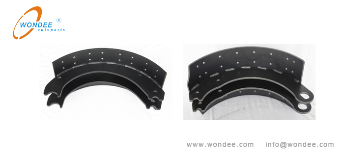 Pressing and welding brake shoes الضغط واللحام الأحذية الفرامل