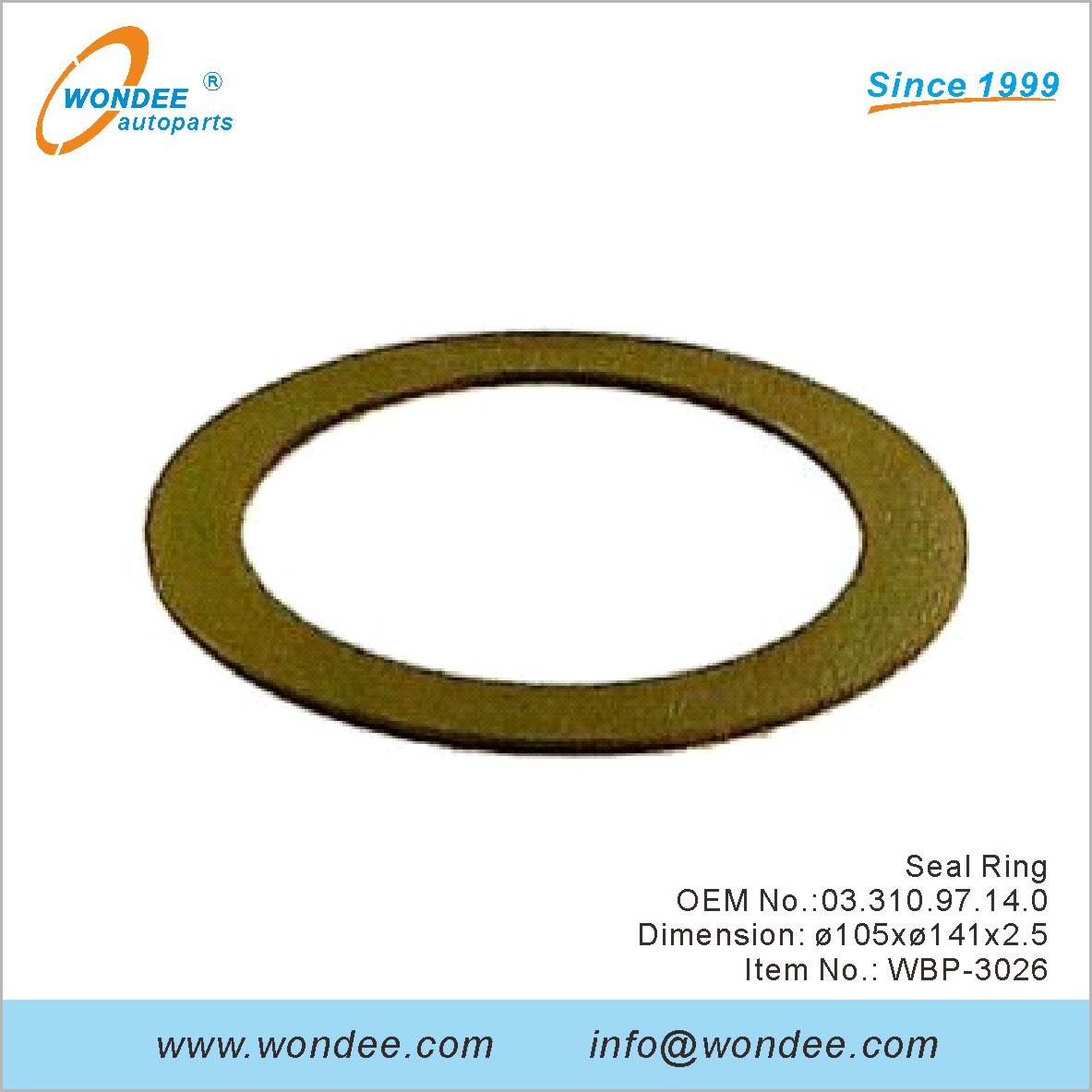ختم حلقة OEM 0331097140 لـ BPW من Wondee
