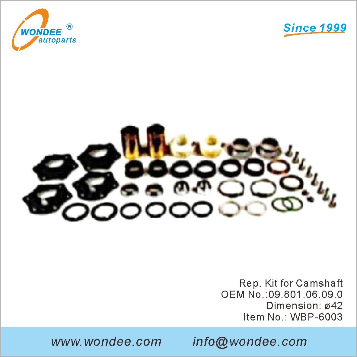 طقم مندوب لعمود الحدبات OEM 0980106090 لـ BPW من Wondee