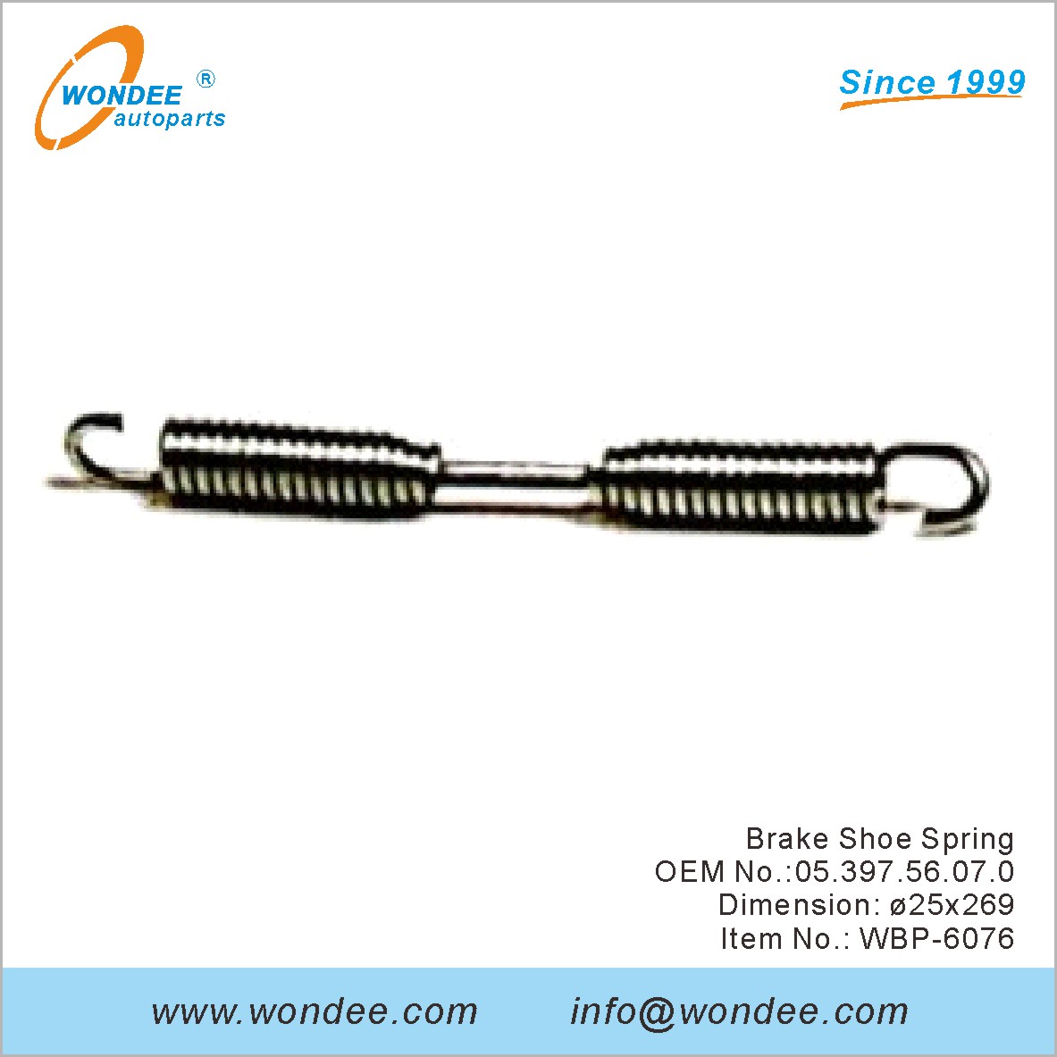 الفرامل حذاء الربيع OEM 0539756070 ل BPW من Wondee