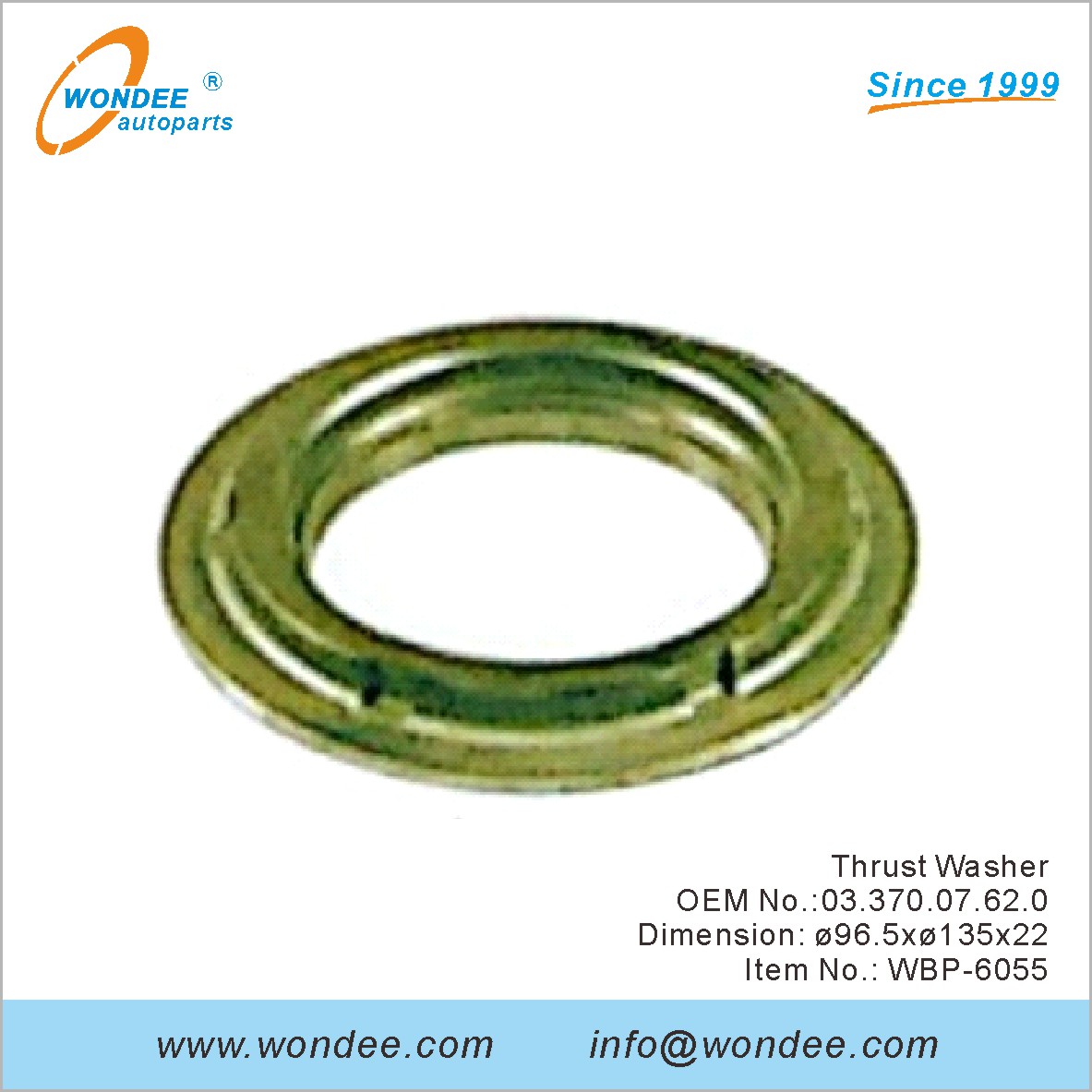 دفع غسالة OEM 0337007620 لـ BPW من Wondee