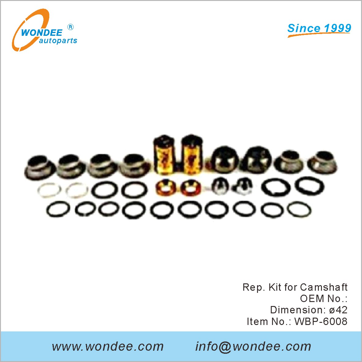 طقم مندوب لعمود الحدبات OEM لـ BPW من Wondee (2)