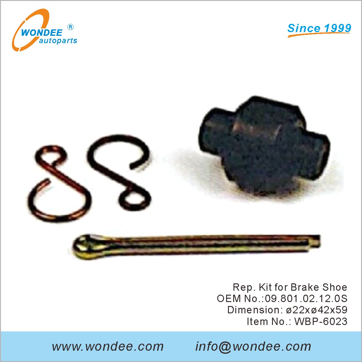 طقم مندوب لفرامل حذاء OEM 0980102120s لـ BPW من Wondee