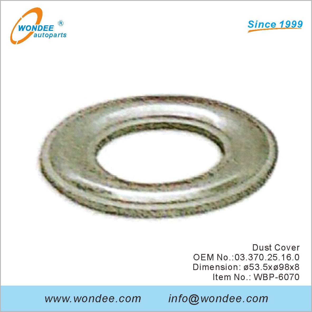 غطاء الغبار OEM 0337025160 لـ BPW من Wondee