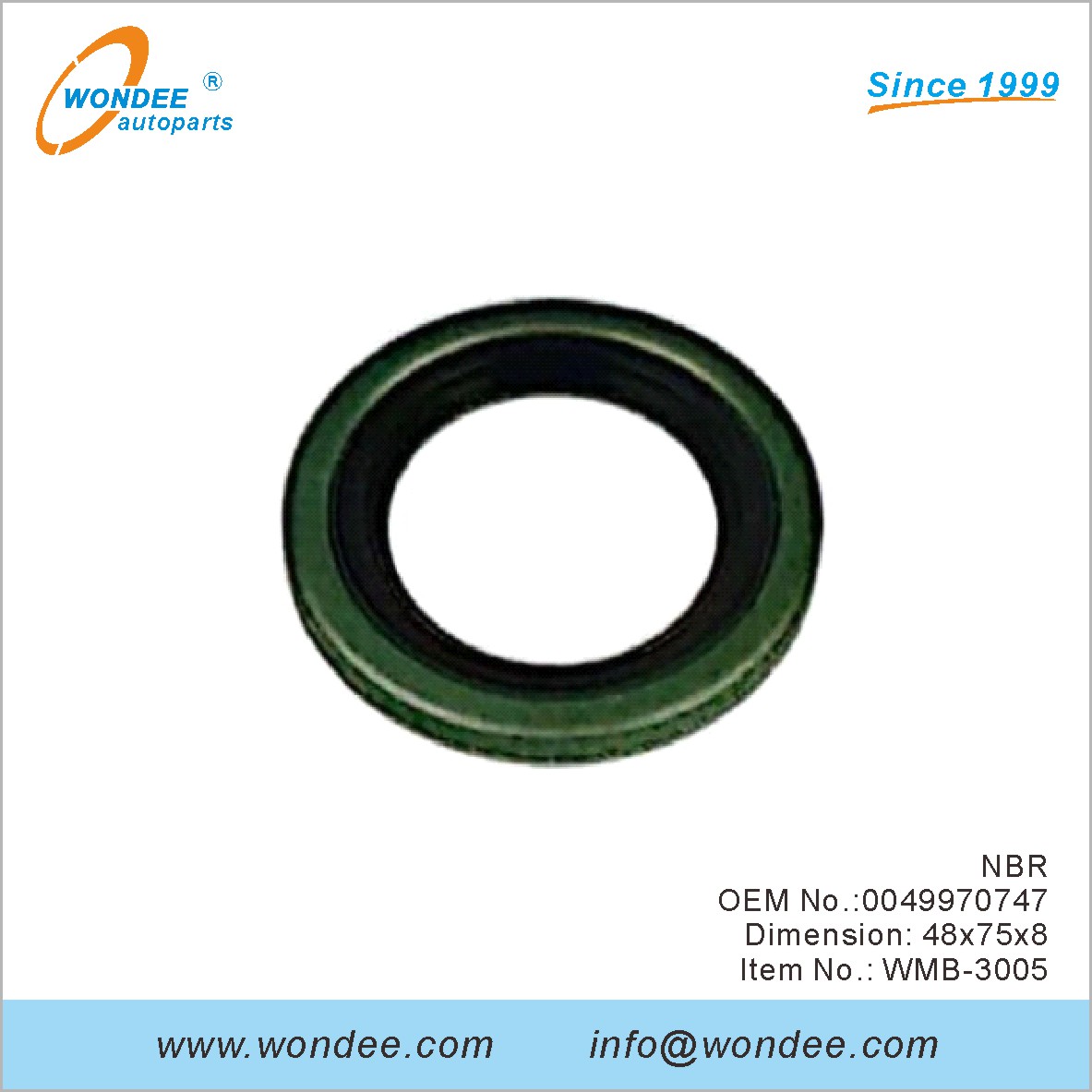 NBR OEM 0049970747 لبنز من Wondee
