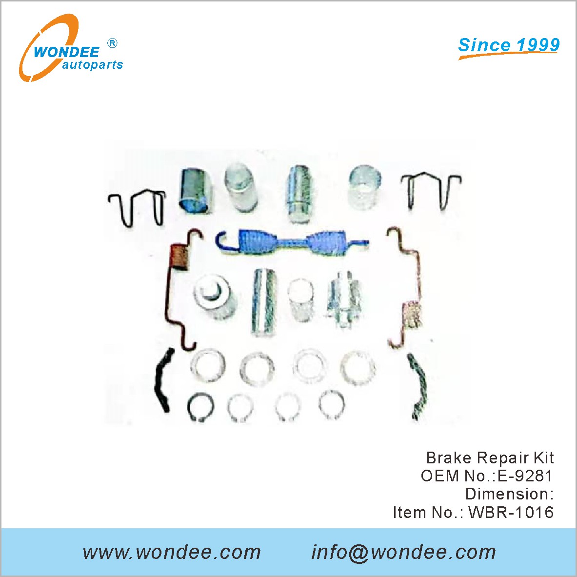 مجموعة إصلاح الفرامل OEM E-9281 من Wondee