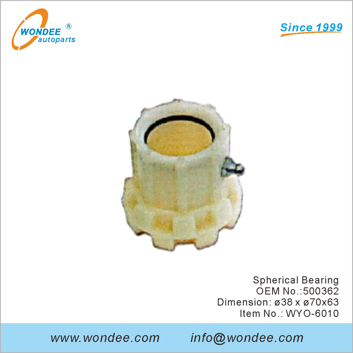 المحمل الكروي OEM 500362 لفولفو من Wondee