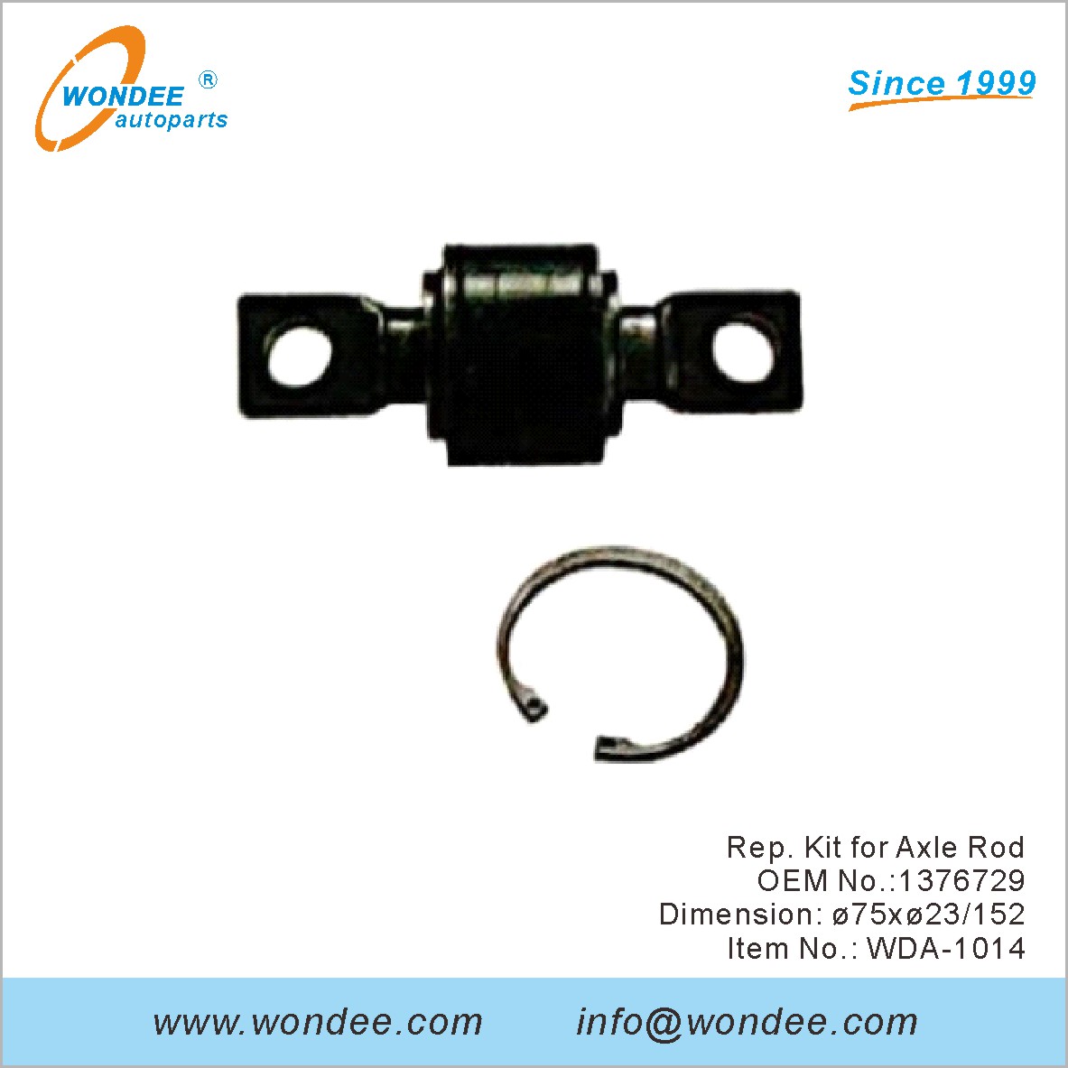 ريب. مجموعة محور قضيب OEM 1376729 لـ DAF من Wondee