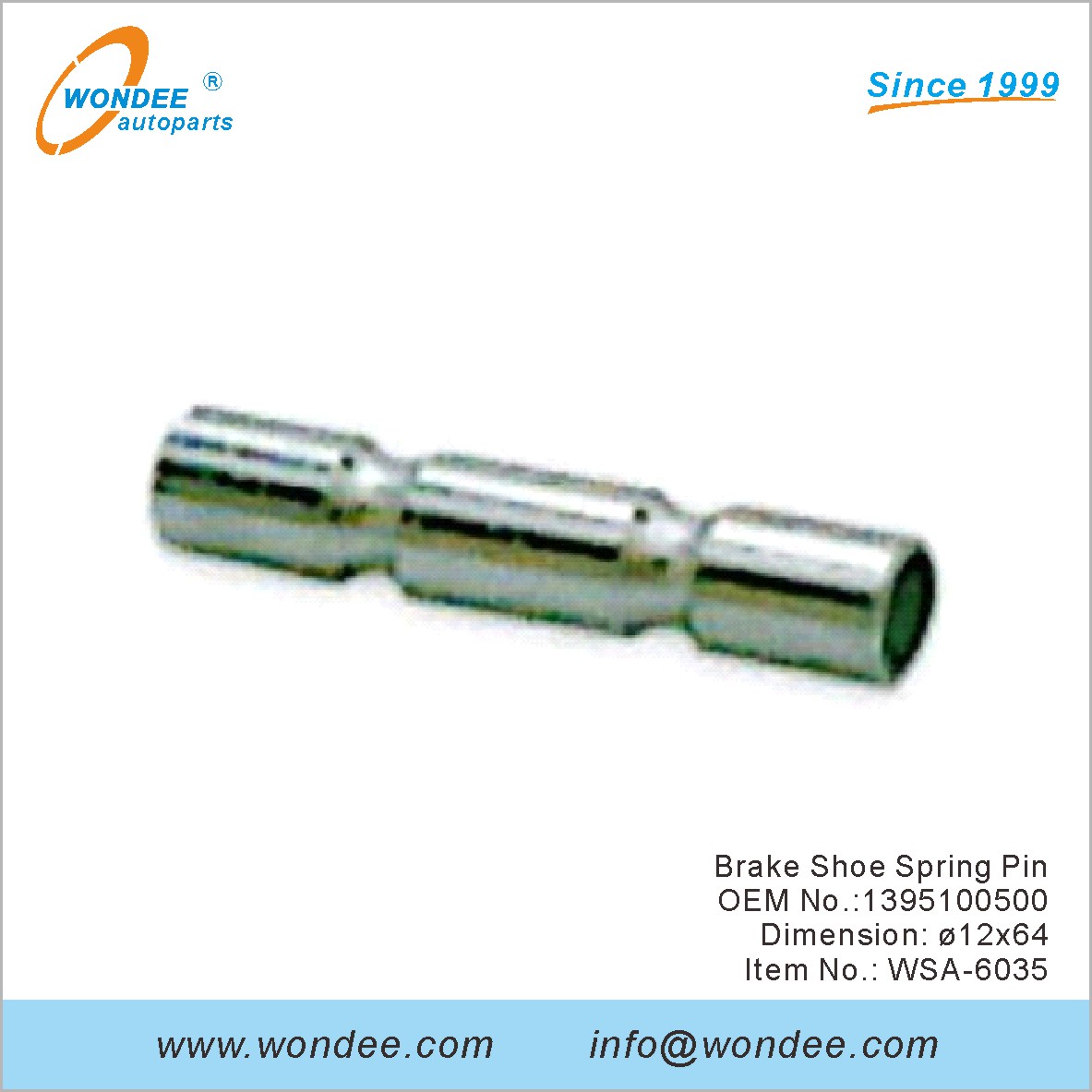 الفرامل حذاء الربيع دبوس OEM 1395100500 لـ SAF من Wondee