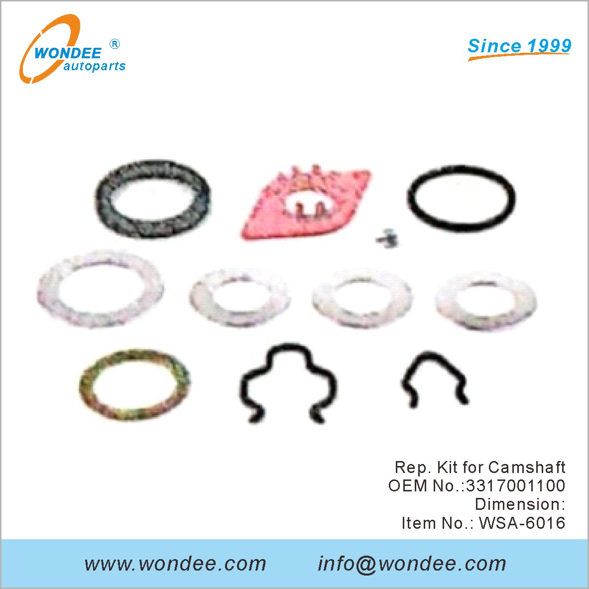 REP. KIT for عمود الحدبات OEM 3317001100 لـ SAF من Wondee