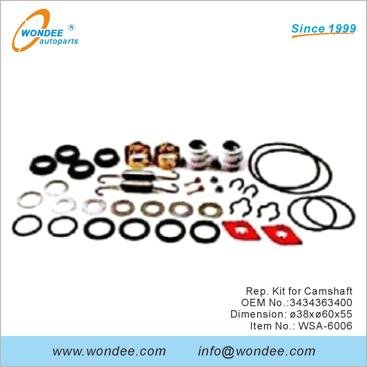 REP. KIT for عمود الحدبات OEM 3434363400 لـ SAF من Wondee