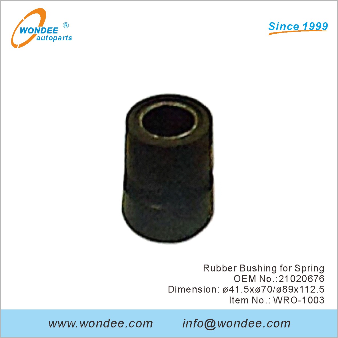 جلبة مطاطية لربيع OEM 21020676 لـ ROR من Wondee