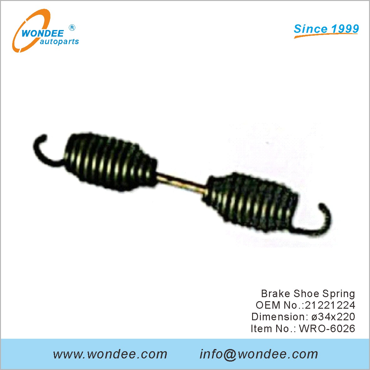 الفرامل حذاء الربيع OEM 21221224 لـ ROR من Wondee