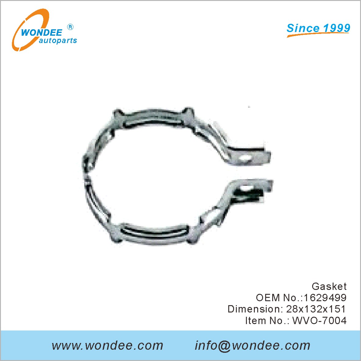 Gasket OEM 1629499 لفولفو من Wondee