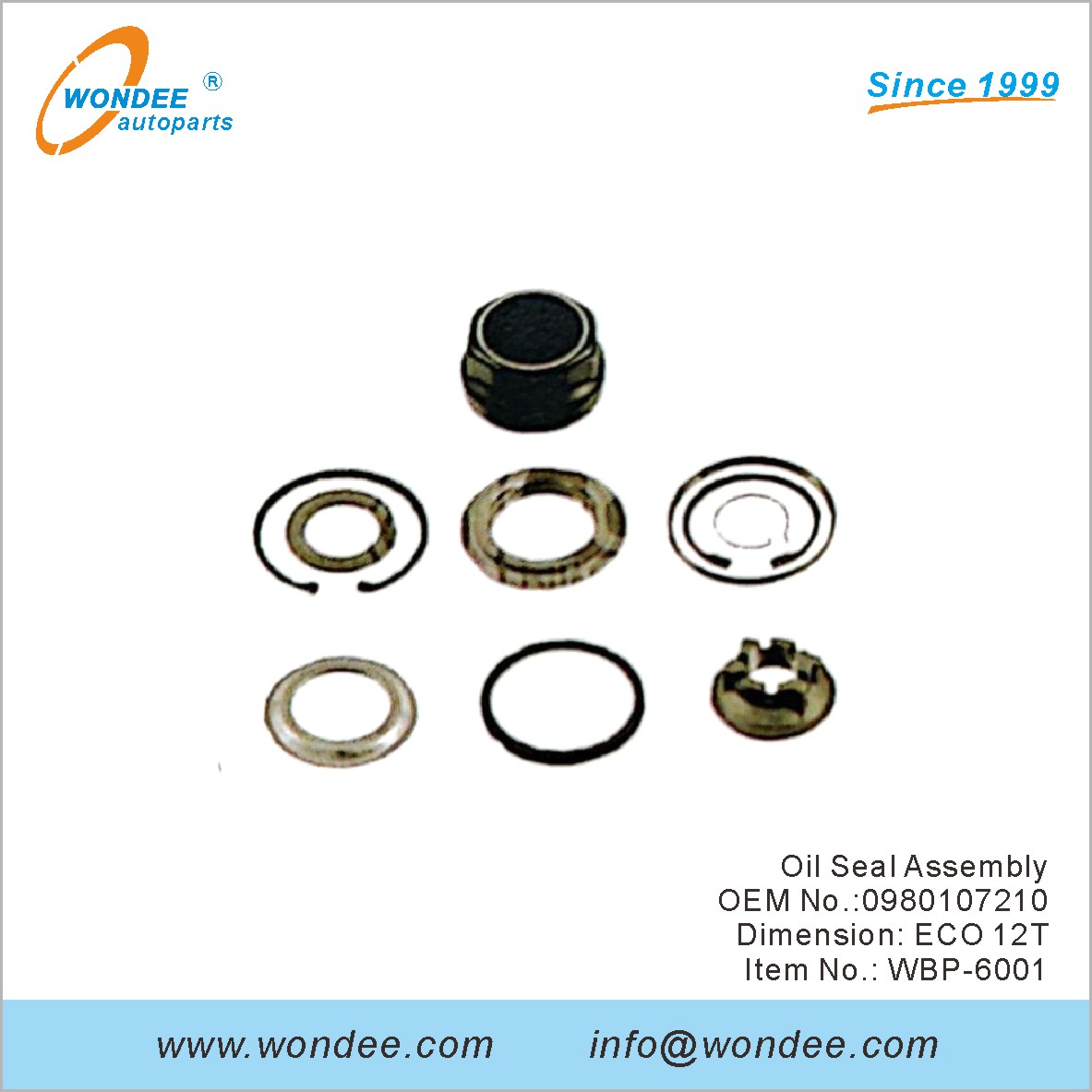 مجموعة ختم الزيت OEM 0980107210 لـ BPW من Wondee