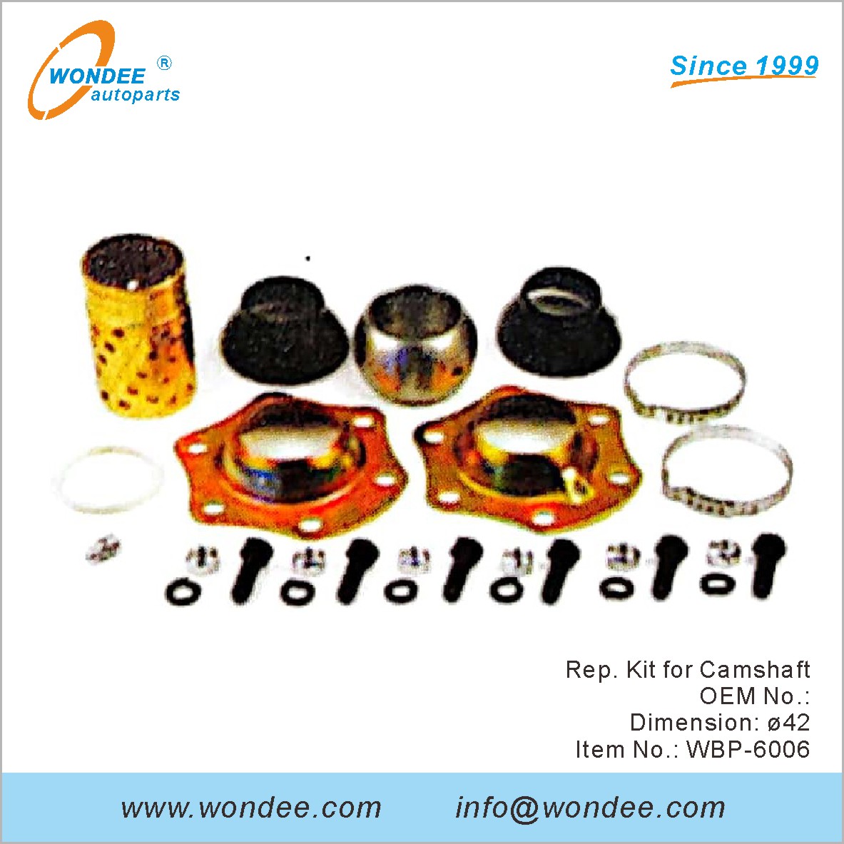 طقم مندوب لعمود الحدبات OEM لـ BPW من Wondee