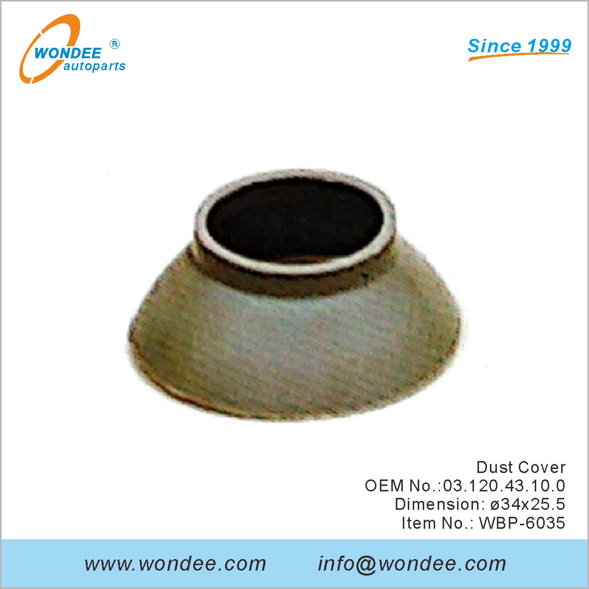 غطاء الغبار OEM 0312043100 لـ BPW من Wondee