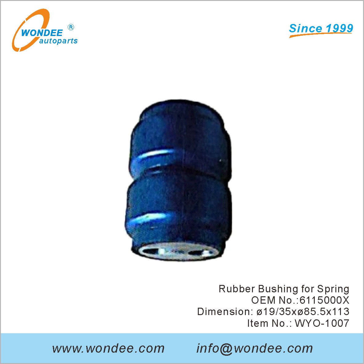 جلبة مطاطية لـ Spring OEM 6115000X لفولفو من Wondee