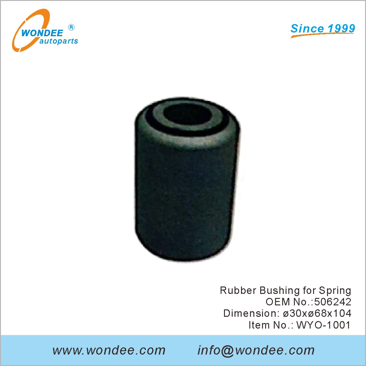 جلبة مطاطية لـ Spring OEM 506242 لفولفو من Wondee