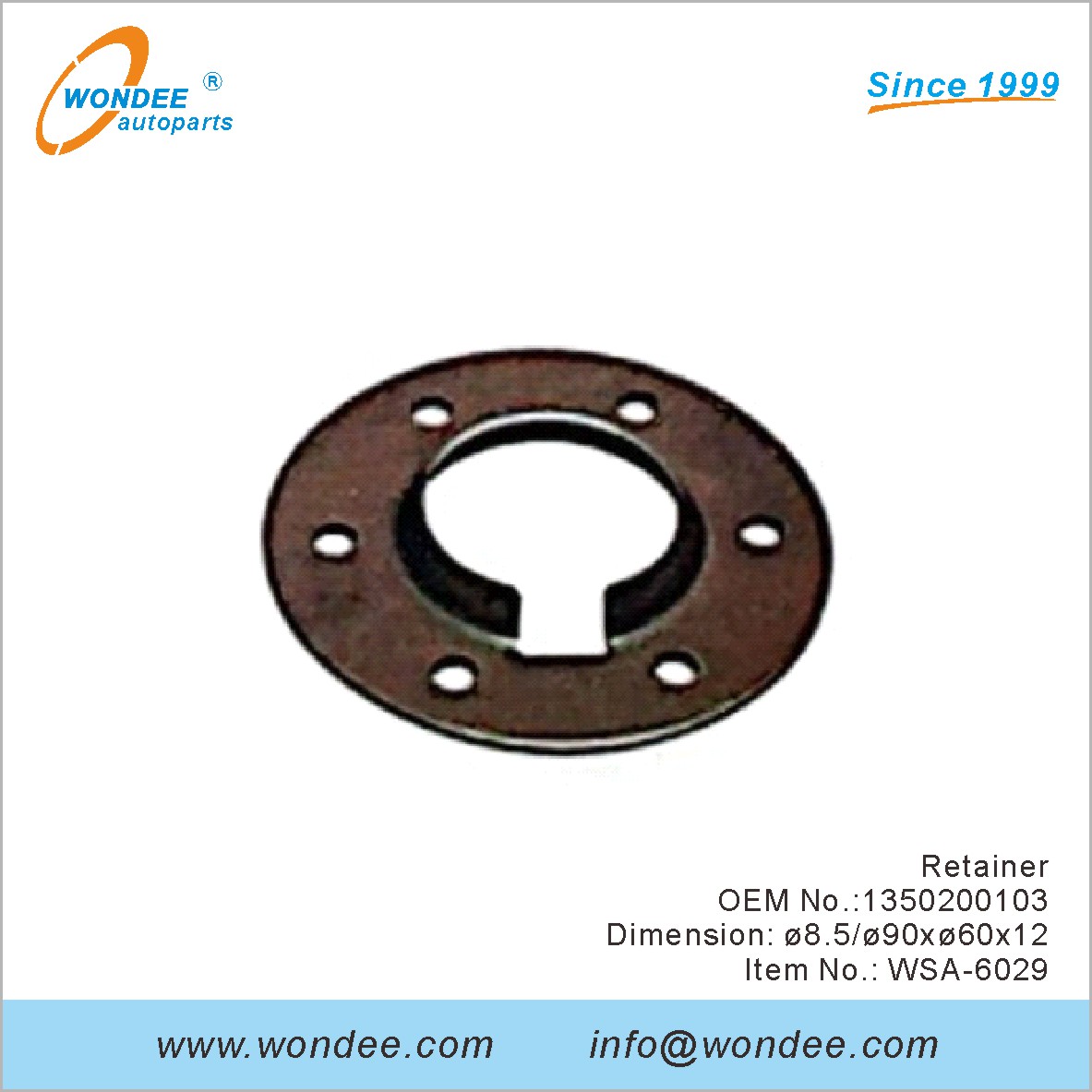 Retainer OEM 1350200103 لـ SAF من Wondee