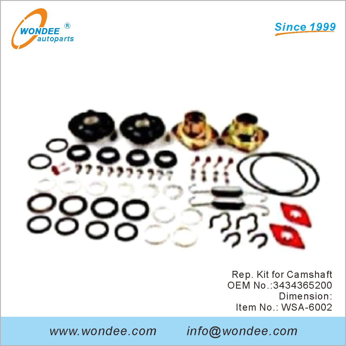 Rep.Kit for عمود الحدبات OEM 3434365200 لـ SAF من Wondee
