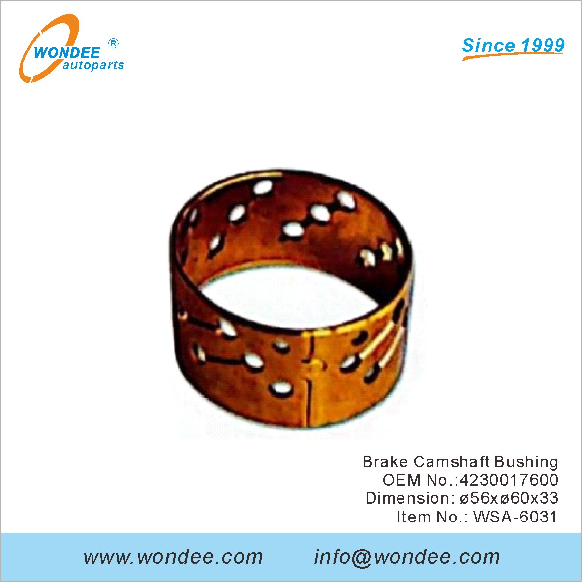 فرامل عمود الحدبات البوزم OEM 4230017600 لـ SAF من Wondee