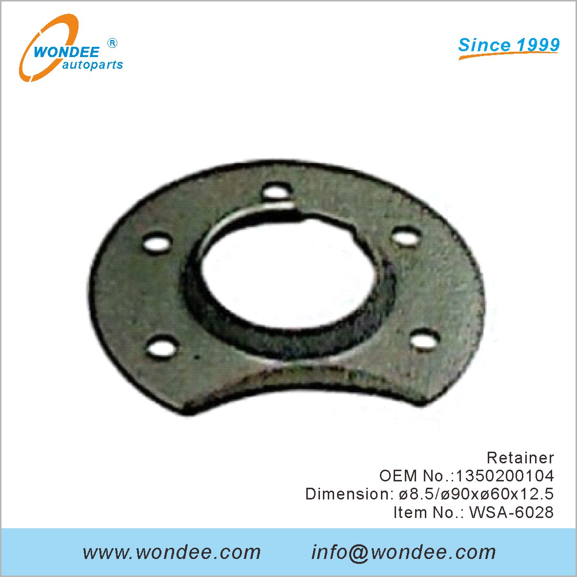 Retainer OEM 1350200104 لـ SAF من Wondee
