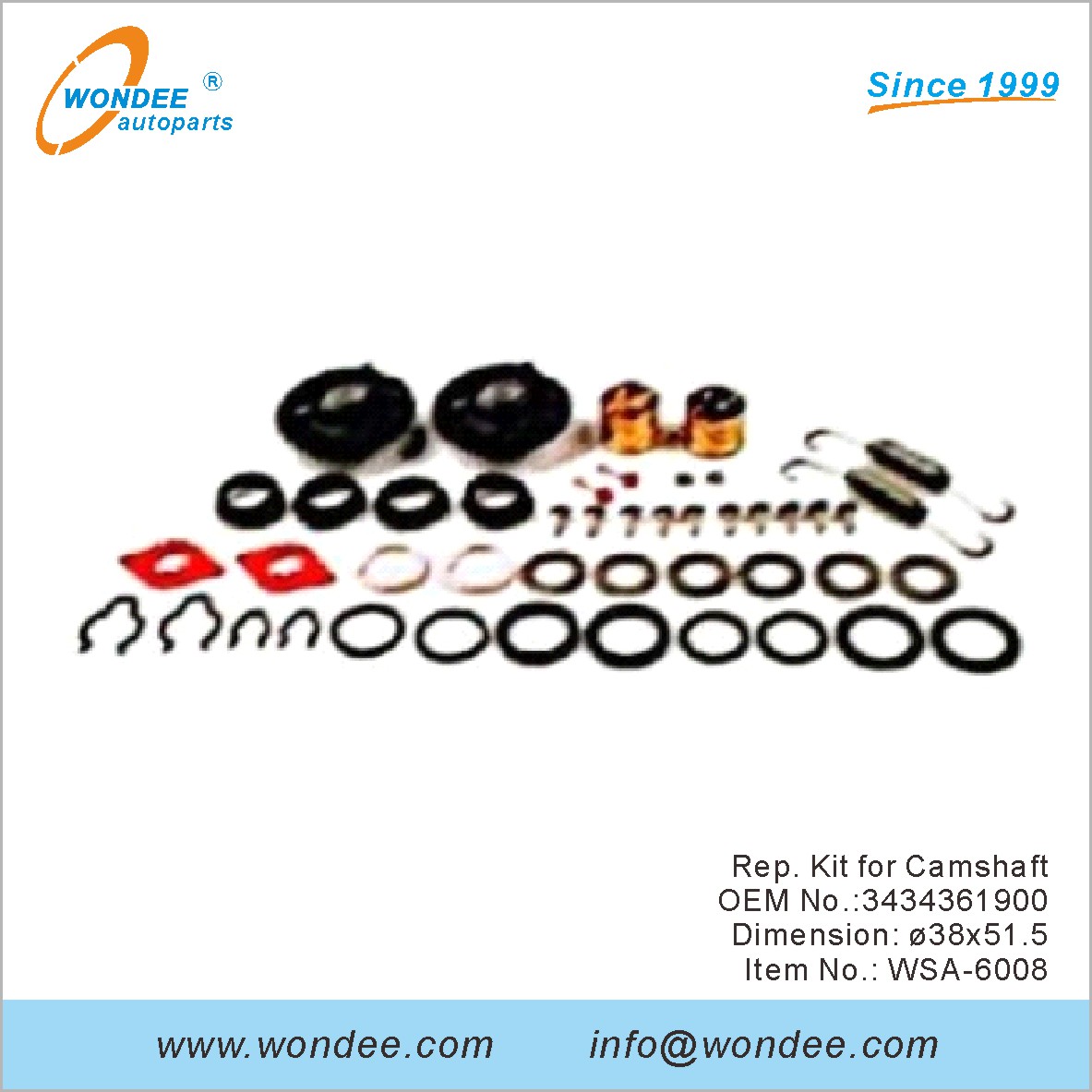 REP. KIT for عمود الحدبات OEM 3434361900 لـ SAF من Wondee