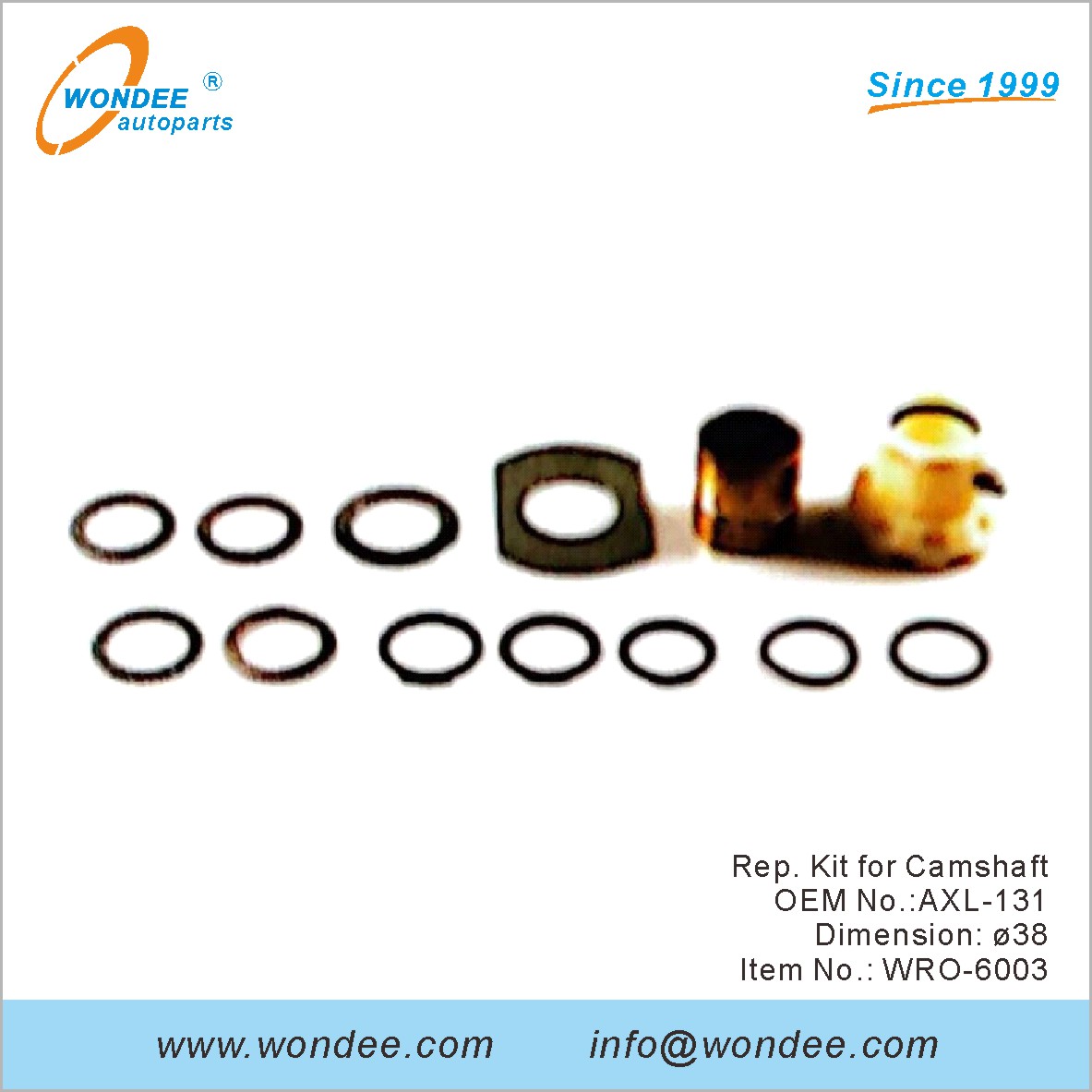 REP. KIT for عمود الحدبات OEM AXL-131 لـ ROR من Wondee