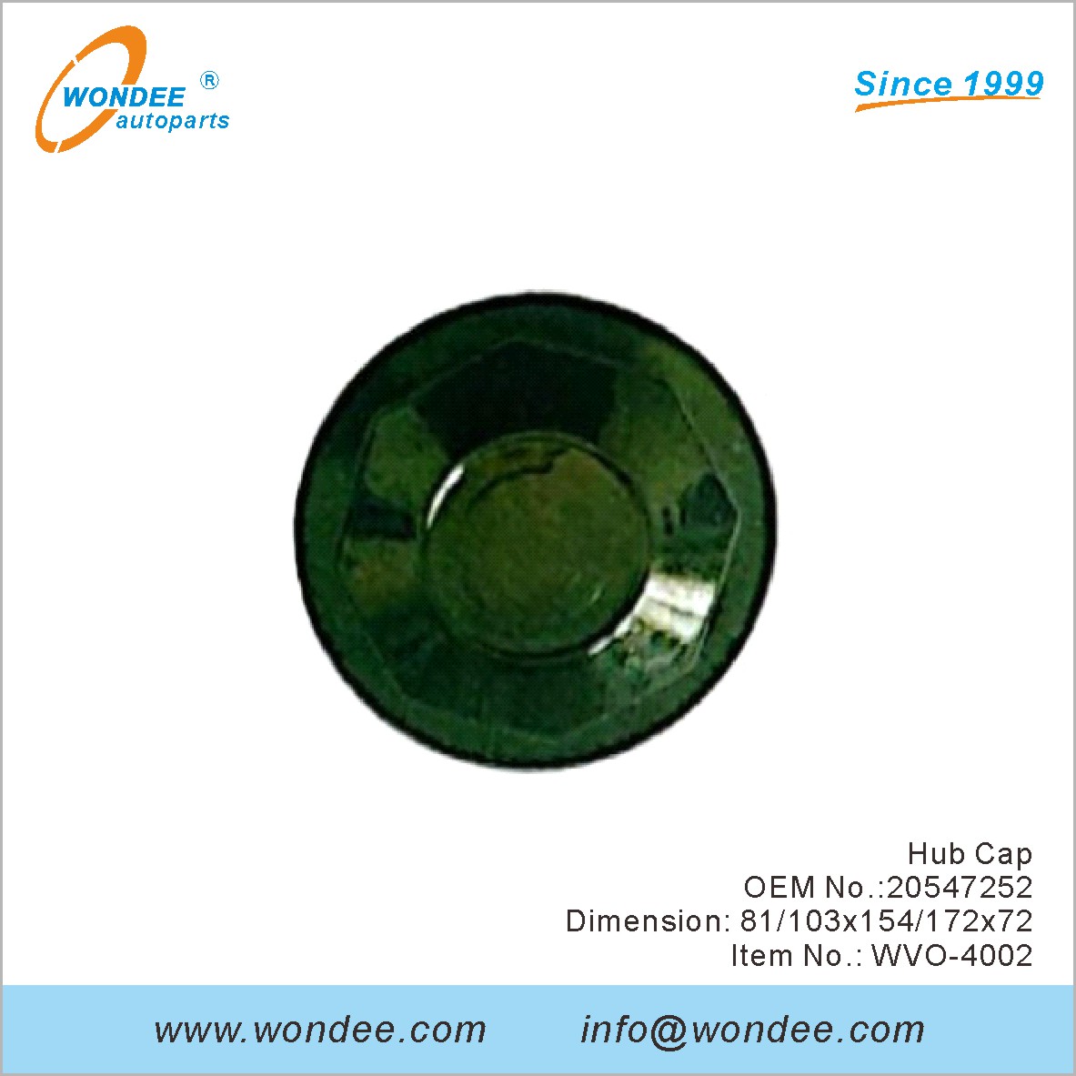 HUB CAP OEM 20547252 for Volvo من Wondee