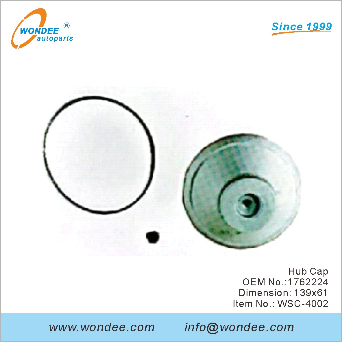 HUB CAP OEM 1762224 من Wondee