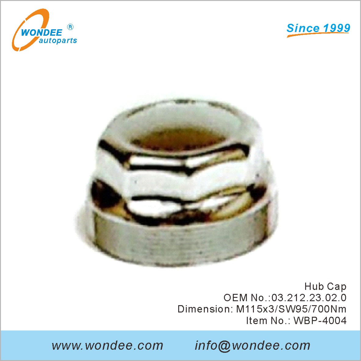 HUB CAP OEM 0321223020 لـ BPW من Wondee